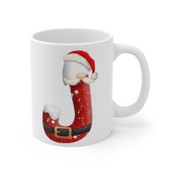Mug de Noël avec Initiale "J" pour enfant et adulte