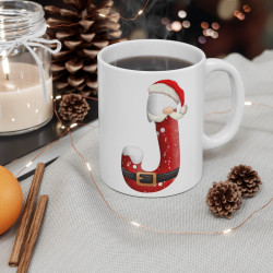 Mug de Noël avec Initiale "J" pour enfant et adulte