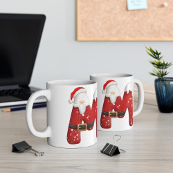 Mug de Noël avec Initiale "M" pour enfant et adulte
