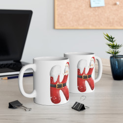 Mug de Noël avec Initiale "K" pour enfant et adulte