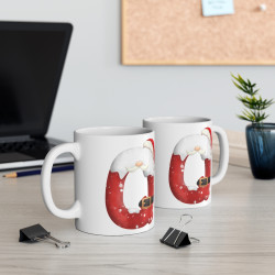 Mug de Noël avec Initiale "Q" pour enfant et adulte