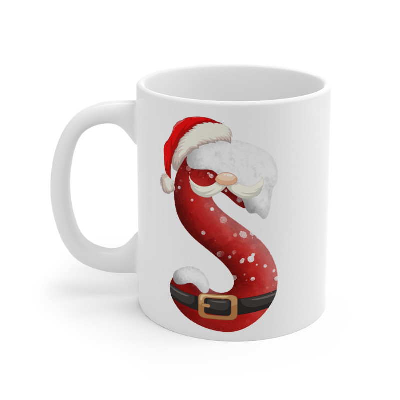 Mug de Noël avec Initiale "S" pour enfant et adulte