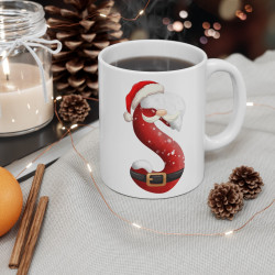 Mug de Noël avec Initiale "S" pour enfant et adulte
