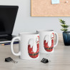 Mug de Noël avec Initiale "U"  pour enfant et adulte