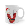 Mug de Noël avec Initiale "V" pour enfant et adulte