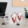 Mug de Noël avec Initiale "V" pour enfant et adulte