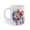 Mug Licorne Adorable avec Ruban Arc-en-Ciel – Tasse Céramique 325ml – Cadeau Magique