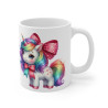 Mug Licorne Adorable avec Ruban Arc-en-Ciel – Tasse Céramique 325ml – Cadeau Magique