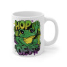 Mug "Hop Off" avec Grenouille – Tasse Céramique 325ml – Cadeau Amusant pour Fans de Grenouilles et Humour