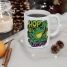 Mug "Hop Off" avec Grenouille – Tasse Céramique 325ml – Cadeau Amusant pour Fans de Grenouilles et Humour