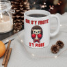 Mug "Qui s'y frotte s'y pique" avec Hérisson Boxeur Cadeau Fun et Original