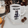 Mug "Chat va pas non ?" avec Chat  – Tasse Céramique 325ml – Cadeau Humour pour Amoureux des Chats