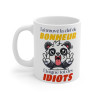 Mug "J'ai trouvé la clef du bonheur, éloigne-toi des idiots" – Tasse Céramique 325ml avec Panda – Cadeau Humour