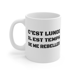 Mug "C'est lundi, il est...