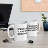 Mug "C'est lundi, il est temps de se rebeller" – Tasse Céramique 325ml – Cadeau Humour Anti-Lundi