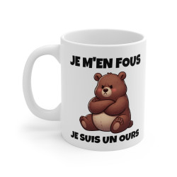 Mug "Je m'en fous, je suis...