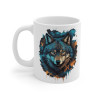 Mug Loup Majestueux – Tasse Céramique 325ml avec Design Animaux Sauvages – Cadeau Passion Nature et Esprit Libre