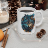 Mug Loup Majestueux – Tasse Céramique 325ml avec Design Animaux Sauvages – Cadeau Passion Nature et Esprit Libre