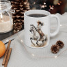 Mug Cavalière en Plein Galop – Tasse Céramique 325ml avec Design Western – Cadeau Passion Équitation et Aventure