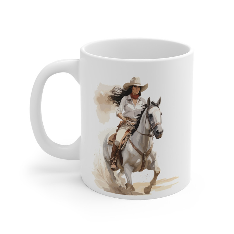 Mug Cavalière en Plein Galop  – Cadeau Passion Équitation et Aventure