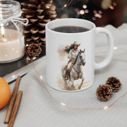 Mug Cavalière en Plein Galop  – Cadeau Passion Équitation et Aventure