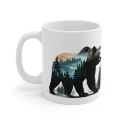 Mug Ours Sauvage – Tasse Céramique 325ml avec Design Forêt – Cadeau Nature et Aventure