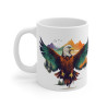 Mug Aigle Majestueux et Paysage Nature – Design Animaux Sauvages et Nature – Cadeau pour Amoureux des Aigles