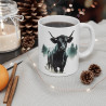 Mug Taureau Majestueux en Forêt –  Design Animal Sauvage et Nature – Cadeau pour Amoureux des Taureaux et Nature