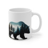 Mug Ours Majestueux en Forêt –  Design Animal Sauvage et Nature – Cadeau pour Amoureux des Ours et Nature