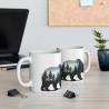 Mug Ours Majestueux en Forêt –  Design Animal Sauvage et Nature – Cadeau pour Amoureux des Ours et Nature