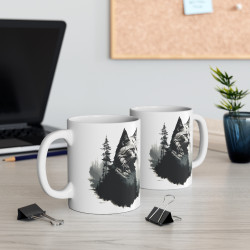 Mug Design Chat Mystique en Forêt –  Amoureux des Chats et de la Nature