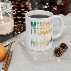 Mug Design "MUSIC" avec Vibration Sonore –   les Amoureux de la Musique 1