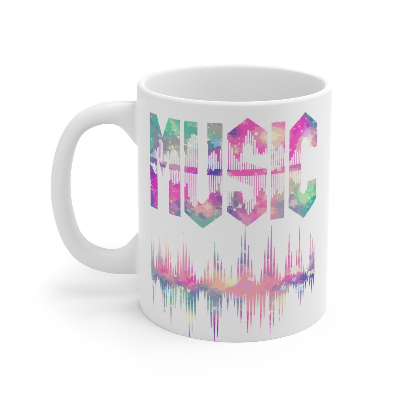Mug Design "MUSIC" avec Vibration Sonore – les Amoureux de la Musique 3