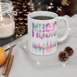 Mug Design "MUSIC" avec Vibration Sonore – les Amoureux de la Musique 3
