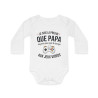 Body bébé "Papa ne joue pas tout le temps" - Humour, coton