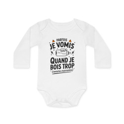 Body bébé "Je vomis quand...
