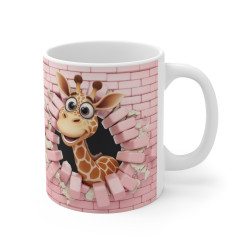 Mug Girafe Amusant - Cadeau Original Animaux Enfant & Adulte