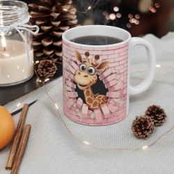 Mug Girafe Amusant - Cadeau Original Animaux Enfant & Adulte