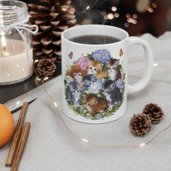 Mug Chatons Mignons - Cadeau Fantaisie Animaux Enfant & Adulte