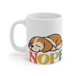 Mug Chiot Amusant "NOPE" -...