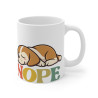 Mug Chiot Amusant "NOPE" - Cadeau Humour Animaux Enfant & Adulte