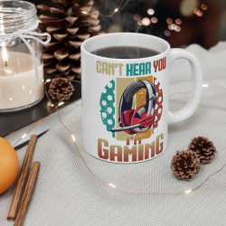 Mug Gaming "Can't Hear You" - Cadeau Original Gamer Enfant & Adulte
