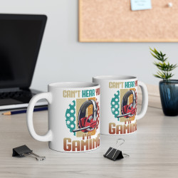 Mug Gaming "Can't Hear You" - Cadeau Original Gamer Enfant & Adulte