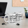 Mug Humour "Cet Homme Est Pris Par Une Femme Fantastique"