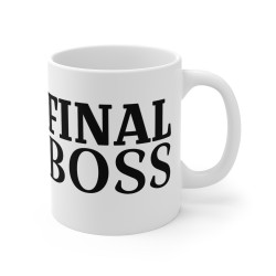 Mug "FINAL BOSS" - Cadeau Geek et Drôle pour Gamer ou Leader
