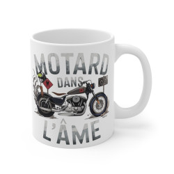 Mug "Motard dans l'Âme" - Cadeau Parfait pour Passionné de Moto