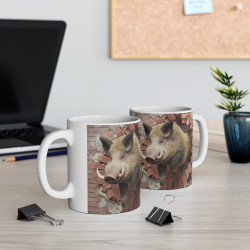 Mug Sanglier Sauvage - Cadeau Original et Puissant pour Amateurs de Nature