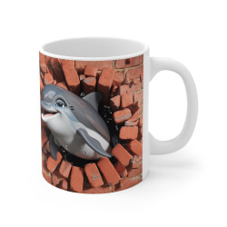 Mug Dauphin "Océan et Fantaisie" - Cadeau Original et Amusant
