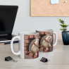 Mug Hérisson Joyeux - Cadeau Mignon et Fun pour Amoureux d'Animaux