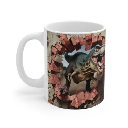 Mug T-Rex Dynamique - Design Audacieux pour Passionnés de Dinosaures